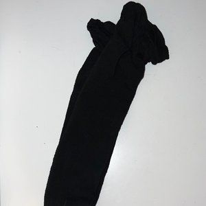 Steve Madden Black, Knee High Boot Socks, Ruffle Top, Size 6-9